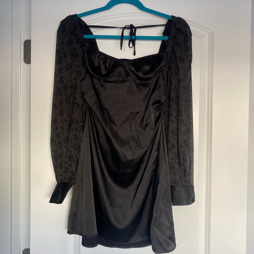 Danielle Bernstein long sleeve mini dress